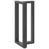 Baaripöydän jalat T-muotoiset 2 kpl 50x35x(90-91) cm teräs