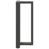 Baaripöydän jalat T-muotoiset 2 kpl 50x35x(90-91) cm teräs