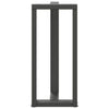 Baaripöydän jalat T-muotoiset 2 kpl 50x35x(90-91) cm teräs