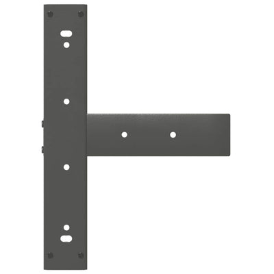 Baaripöydän jalat T-muotoiset 2 kpl 50x35x(90-91) cm teräs