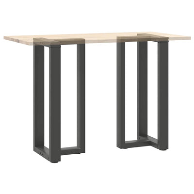 Baaripöydän jalat T-muotoiset 2 kpl 50x35x(90-91) cm teräs