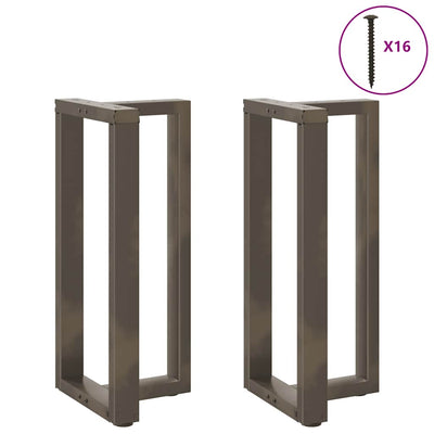 Baaripöydän jalat T-muotoiset 2 kpl 50x35x(90-91) cm teräs