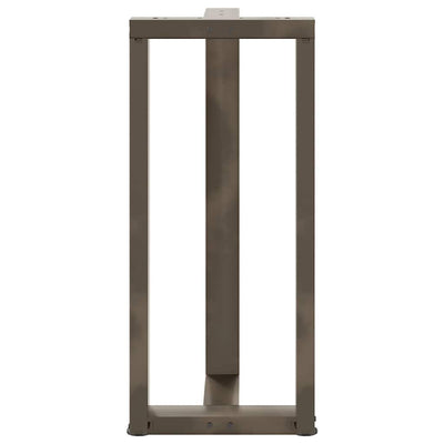 Baaripöydän jalat T-muotoiset 2 kpl 50x35x(90-91) cm teräs