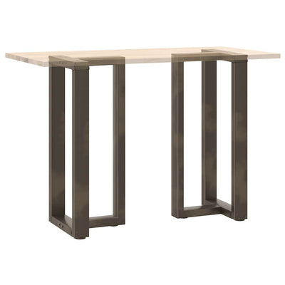 Baaripöydän jalat T-muotoiset 2 kpl 50x35x(90-91) cm teräs