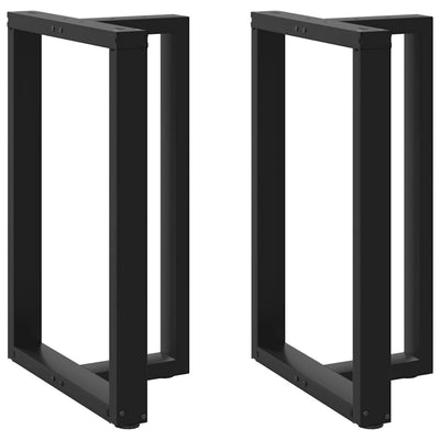 Baaripöydän jalat T-muotoiset 2 kpl musta 60x35x(90-91)cm teräs