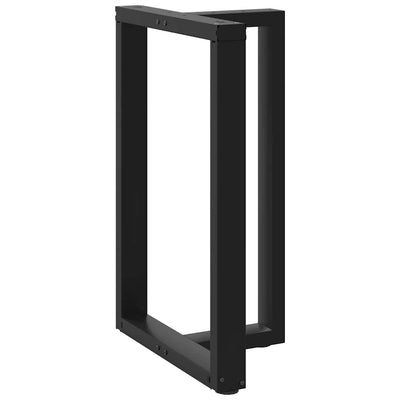 Baaripöydän jalat T-muotoiset 2 kpl musta 60x35x(90-91)cm teräs