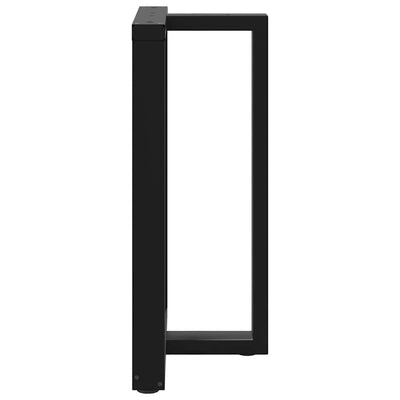 Baaripöydän jalat T-muotoiset 2 kpl musta 60x35x(90-91)cm teräs