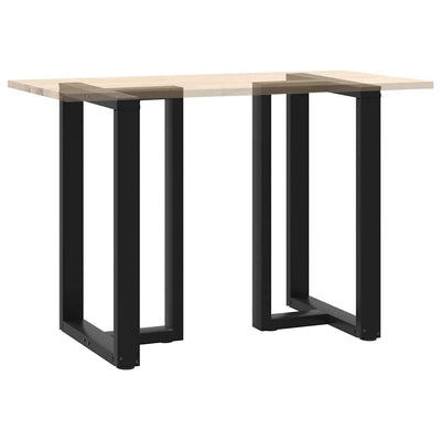 Baaripöydän jalat T-muotoiset 2 kpl musta 60x35x(90-91)cm teräs
