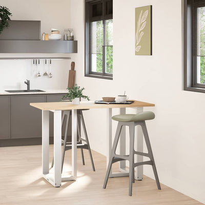 Baaripöydän jalat T-muotoiset 2 kpl 60x35x(90-91) cm teräs