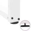 Baaripöydän jalat T-muotoiset 2 kpl 60x35x(90-91) cm teräs