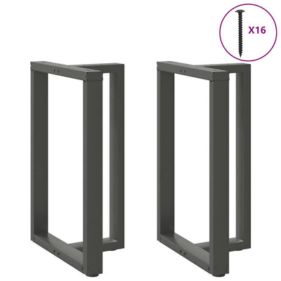 Baaripöydän jalat T-muotoiset 2 kpl 60x35x(90-91) cm teräs