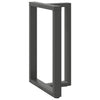 Baaripöydän jalat T-muotoiset 2 kpl 60x35x(90-91) cm teräs