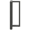 Baaripöydän jalat T-muotoiset 2 kpl 60x35x(90-91) cm teräs