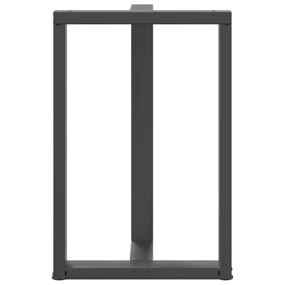 Baaripöydän jalat T-muotoiset 2 kpl 60x35x(90-91) cm teräs
