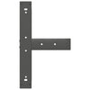 Baaripöydän jalat T-muotoiset 2 kpl 60x35x(90-91) cm teräs