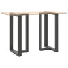 Baaripöydän jalat T-muotoiset 2 kpl 60x35x(90-91) cm teräs