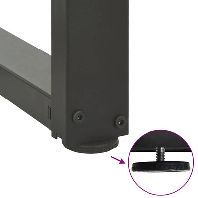 Baaripöydän jalat T-muotoiset 2 kpl 60x35x(90-91) cm teräs
