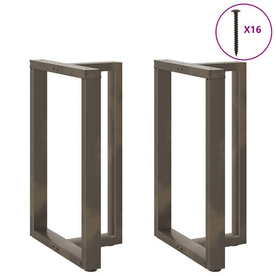 Baaripöydän jalat T-muotoiset 2 kpl 60x35x(90-91) cm teräs