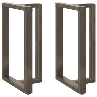 Baaripöydän jalat T-muotoiset 2 kpl 60x35x(90-91) cm teräs