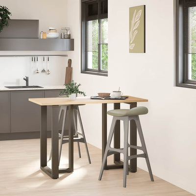 Baaripöydän jalat T-muotoiset 2 kpl 60x35x(90-91) cm teräs