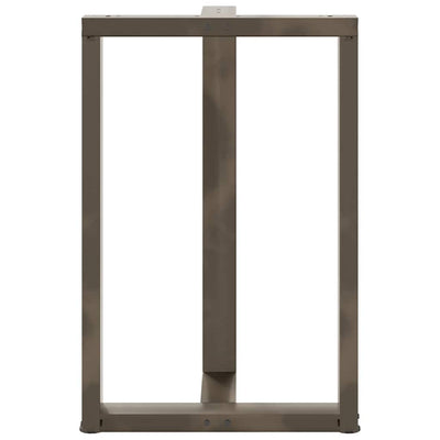 Baaripöydän jalat T-muotoiset 2 kpl 60x35x(90-91) cm teräs