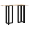 Baaripöydän jalat T-muotoiset 2 kpl 40x35x(100-101)cm teräs