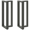 Baaripöydän jalat T-muotoiset 2 kpl 40x35x(100-101) cm teräs