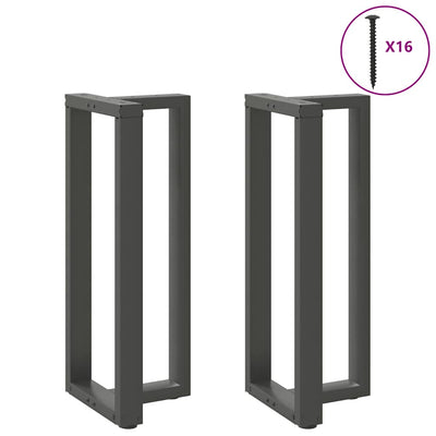 Baaripöydän jalat T-muotoiset 2 kpl 40x35x(100-101) cm teräs