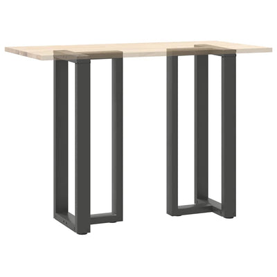 Baaripöydän jalat T-muotoiset 2 kpl 40x35x(100-101) cm teräs
