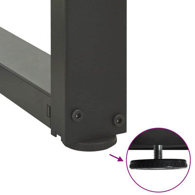 Baaripöydän jalat T-muotoiset 2 kpl 40x35x(100-101) cm teräs