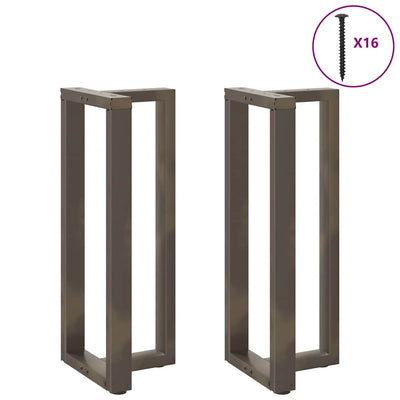 Baaripöydän jalat T-muotoiset 2 kpl 40x35x(100-101) cm teräs