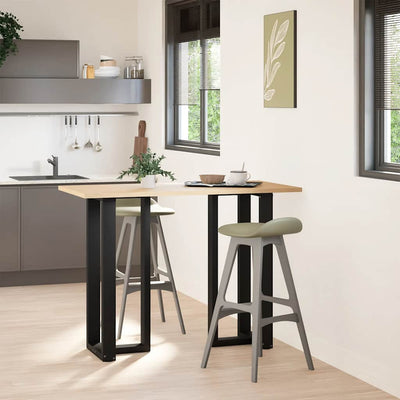Baaripöydän jalat T-muotoiset 2 kpl 50x35x(100-101) cm teräs