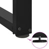 Baaripöydän jalat T-muotoiset 2 kpl 50x35x(100-101) cm teräs