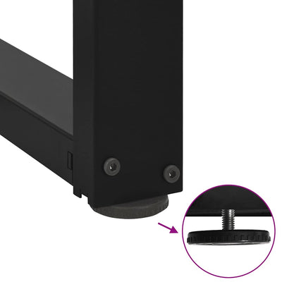 Baaripöydän jalat T-muotoiset 2 kpl 50x35x(100-101) cm teräs