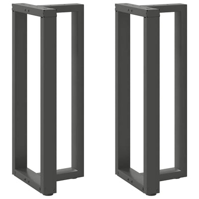 Baaripöydän jalat T-muotoiset 2 kpl 50x35x(100-101) cm teräs