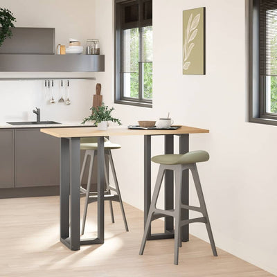 Baaripöydän jalat T-muotoiset 2 kpl 50x35x(100-101) cm teräs