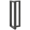Baaripöydän jalat T-muotoiset 2 kpl 50x35x(100-101) cm teräs