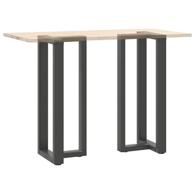 Baaripöydän jalat T-muotoiset 2 kpl 50x35x(100-101) cm teräs