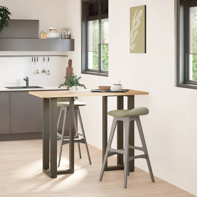 Baaripöydän jalat T-muotoiset 2 kpl 50x35x(100-101) cm teräs