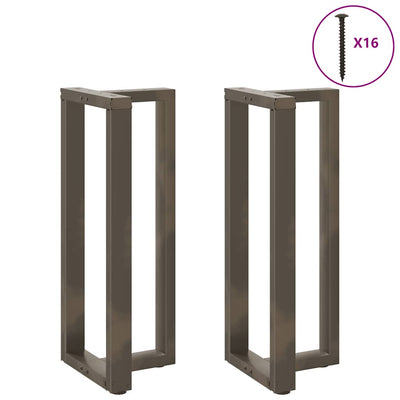 Baaripöydän jalat T-muotoiset 2 kpl 50x35x(100-101) cm teräs