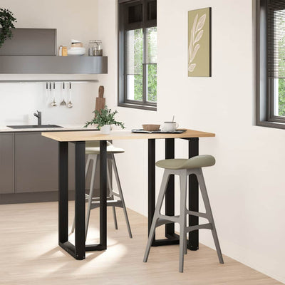 Baaripöydän jalat T-muotoiset 2 kpl 60x35x(100-101) cm teräs