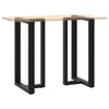 Baaripöydän jalat T-muotoiset 2 kpl 60x35x(100-101) cm teräs
