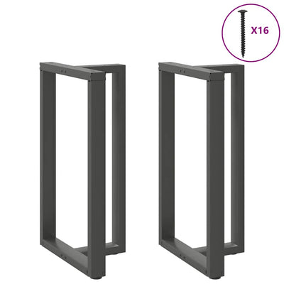 Baaripöydän jalat T-muotoiset 2 kpl 60x35x(100-101) cm teräs