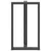 Baaripöydän jalat T-muotoiset 2 kpl 60x35x(100-101) cm teräs