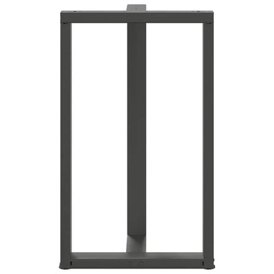 Baaripöydän jalat T-muotoiset 2 kpl 60x35x(100-101) cm teräs