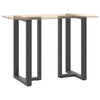 Baaripöydän jalat T-muotoiset 2 kpl 60x35x(100-101) cm teräs