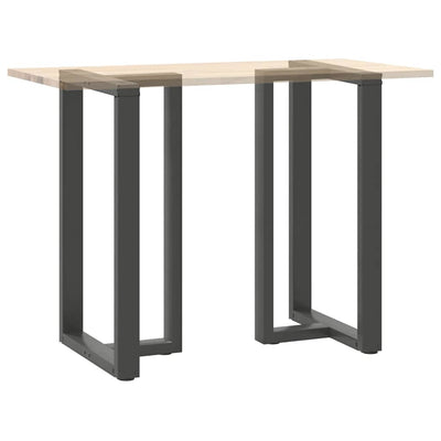 Baaripöydän jalat T-muotoiset 2 kpl 60x35x(100-101) cm teräs