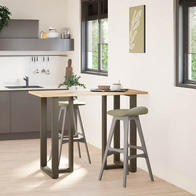 Baaripöydän jalat T-muotoiset 2 kpl 60x35x(100-101) cm teräs