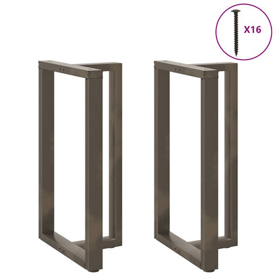 Baaripöydän jalat T-muotoiset 2 kpl 60x35x(100-101) cm teräs