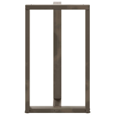 Baaripöydän jalat T-muotoiset 2 kpl 60x35x(100-101) cm teräs